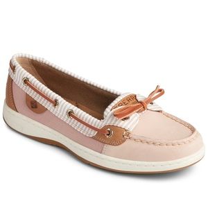 NIB - Sperry Angelfish Seersucker Boat Shoe (8M)